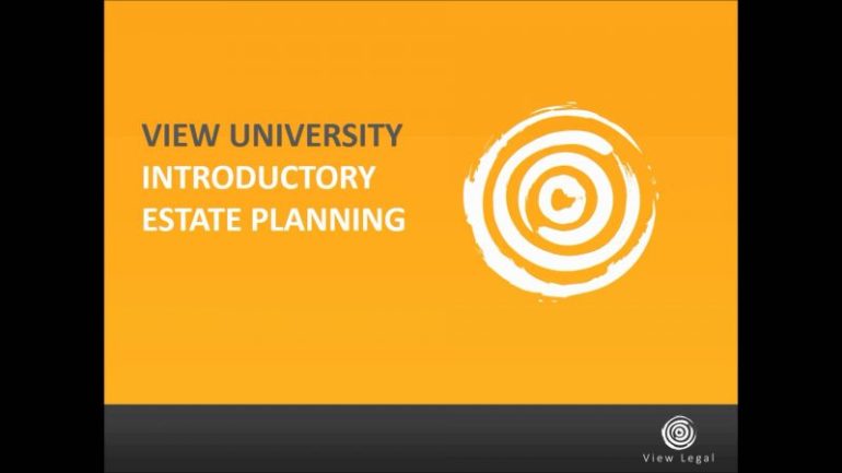 Introductory Estate Planning